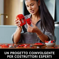 MARVEL Lego 76285 maschera di spider-man, modellino da costruire del supereroe, regalo per adulti, uomo, donna, papà e mamma><noscript><img width=