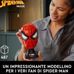 MARVEL Lego 76285 maschera di spider-man, modellino da costruire del supereroe, regalo per adulti, uomo, donna, papà e mamma><noscript><img width=
