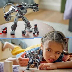 Lego marvel 76277 mech di war machine, giocattolo action figure per bambini 6+ anni, supereroe con 3 shooter, personaggio mcu><noscript><img width=