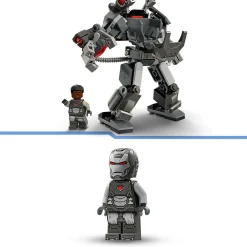 Lego marvel 76277 mech di war machine, giocattolo action figure per bambini 6+ anni, supereroe con 3 shooter, personaggio mcu><noscript><img width=