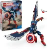LEGO SUPER HEROES Lego marvel 76296 nuovo personaggio costruibile di captain america, action figure giocattolo snodabile, giochi per bambini 8+> Costruzioni Per Adulti|Mattoncini