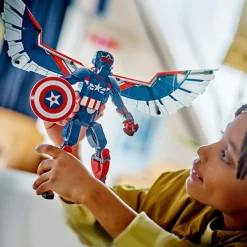 LEGO SUPER HEROES Lego marvel 76296 nuovo personaggio costruibile di captain america, action figure giocattolo snodabile, giochi per bambini 8+><noscript><img width=