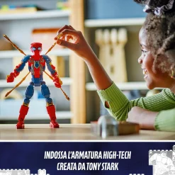 MARVEL Lego 76298 personaggio costruibile di iron spider-man, gioco per bambini 8+, supereroe snodabile con 4 braccia extra><noscript><img width=