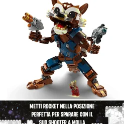LEGO SUPER HEROES Lego marvel 76282 rocket e baby groot, giochi per bambini di 10+ anni con action figure snodabile e minifigure del supereroe> Costruzioni Per Adulti|Mattoncini