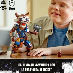 LEGO SUPER HEROES Lego marvel 76282 rocket e baby groot, giochi per bambini di 10+ anni con action figure snodabile e minifigure del supereroe><noscript><img width=