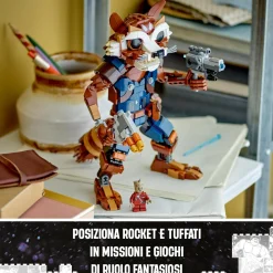 LEGO SUPER HEROES Lego marvel 76282 rocket e baby groot, giochi per bambini di 10+ anni con action figure snodabile e minifigure del supereroe><noscript><img width=