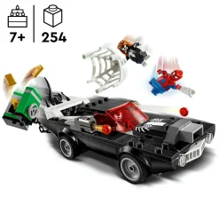 LEGO SUPER HEROES Lego marvel 76309 spider-man contro muscle car di venom, macchina giocattolo da costruire con 3 minifigure, gicohi bambini 7+><noscript><img width=