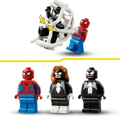 LEGO SUPER HEROES Lego marvel 76309 spider-man contro muscle car di venom, macchina giocattolo da costruire con 3 minifigure, gicohi bambini 7+><noscript><img width=
