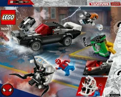 LEGO SUPER HEROES Lego marvel 76309 spider-man contro muscle car di venom, macchina giocattolo da costruire con 3 minifigure, gicohi bambini 7+><noscript><img width=