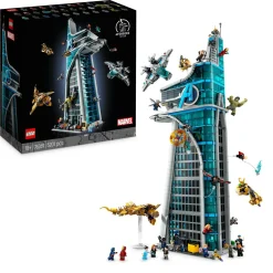 MARVEL Lego 76269 torre degli avengers, kit modellismo per adulti con modellino di aereo e 31 minifigure, regalo uomo o donna> Costruzioni Per Adulti|Mattoncini