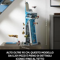 MARVEL Lego 76269 torre degli avengers, kit modellismo per adulti con modellino di aereo e 31 minifigure, regalo uomo o donna><noscript><img width=