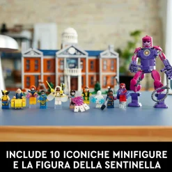 LEGO SUPER HEROES Lego marvel 76294 x-men: x-mansion, kit di modellismo adulti, modellino da costruire con 10 personaggi, regalo uomo o donna><noscript><img width=