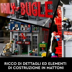 Lego marvel daily bugle di spider-man, iconico set da collezione per adulti con 25 minifigure, idea regalo, 76178><noscript><img width=