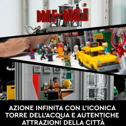 Lego marvel daily bugle di spider-man, iconico set da collezione per adulti con 25 minifigure, idea regalo, 76178><noscript><img width=