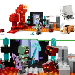 Lego minecraft 21255 agguato nel portale del nether, gioco per bambini di 8+ anni, set con scene di battaglia e personaggi><noscript><img width=