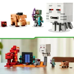 Lego minecraft 21255 agguato nel portale del nether, gioco per bambini di 8+ anni, set con scene di battaglia e personaggi><noscript><img width=
