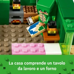 Lego minecraft 21254 beach house della tartaruga, casa giocattolo da costruire per bambini di 8+ anni con personaggi e animali><noscript><img width=