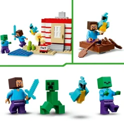 Lego minecraft 21275 casa giungla esplosiva: tnt, barca, 3 pers. 8+><noscript><img width=