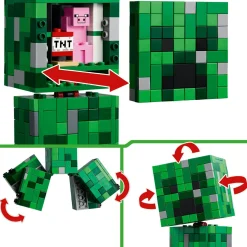 Lego minecraft 21276 creeper: action figure snodabile, segreto 10+><noscript><img width=