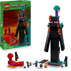 Lego minecraft 21279 2in1 torre enderman: modulare, 6 personaggi 9+> Mattoncini