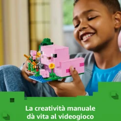 MINECRAFT Lego 21268 la casa del maialino, gioco di ruolo bambini 7+ con personaggi, animali giocattolo e fattoria da costruire><noscript><img width=