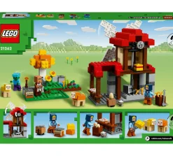 Lego minecraft 21262 la fattoria del mulino a vento giocattolo da costruire con personaggi e animali, giochi per bambini 8+><noscript><img width=
