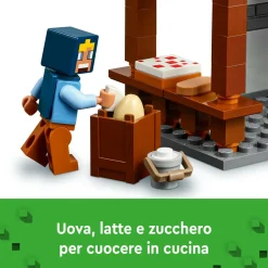 Lego minecraft 21262 la fattoria del mulino a vento giocattolo da costruire con personaggi e animali, giochi per bambini 8+><noscript><img width=