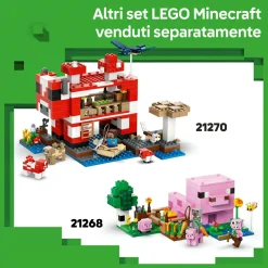 MINECRAFT Lego 21282 le case pappagallo giocattolo con funzioni, personaggi e accessori, gioco bambini 8+ fan dei videogiochi> Mattoncini