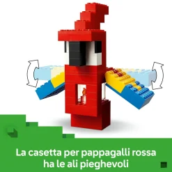 MINECRAFT Lego 21282 le case pappagallo giocattolo con funzioni, personaggi e accessori, gioco bambini 8+ fan dei videogiochi><noscript><img width=