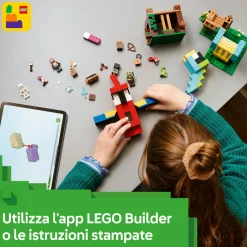MINECRAFT Lego 21282 le case pappagallo giocattolo con funzioni, personaggi e accessori, gioco bambini 8+ fan dei videogiochi><noscript><img width=