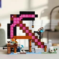 Lego minecraft 21277 miniera piccozze: interattivo, 3 personaggi 8+> Mattoncini