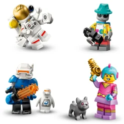 Lego minifigures 71046 serie 26 spazio, scatola con 1 di 12 personaggi giocattolo a caso da collezione, giochi per bambini 5+><noscript><img width=