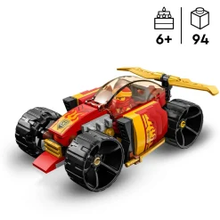 Lego ninjago 71780 auto da corsa ninja di kai – evolution, set 2in1 con macchina giocattolo e fuoristrada, giochi per bambini><noscript><img width=