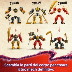 Lego ninjago 71839 battle mech spinjitzu arin: drago, 2 minifigure 7+><noscript><img width=