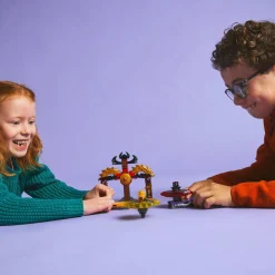 LEGO NINJAGO 71826 battle pack draghi dello spinjitzu – 2 trottole giocattolo, tempio e 2 minifigure, giochi per bambini 6+> Mattoncini