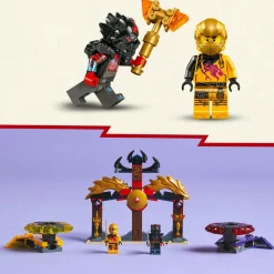 LEGO NINJAGO 71826 battle pack draghi dello spinjitzu – 2 trottole giocattolo, tempio e 2 minifigure, giochi per bambini 6+><noscript><img width=