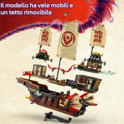 Lego ninjago 71848 bounty del tempio: barca, vele mobili, 6 minifigure 14+><noscript><img width=