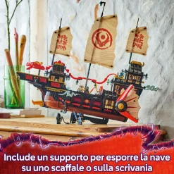 Lego ninjago 71848 bounty del tempio: barca, vele mobili, 6 minifigure 14+><noscript><img width=