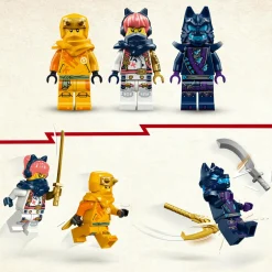 Lego ninjago 71810 draghetto riyu, modellino da costruire di drago giocattolo con 3 minifigure, giochi per bambini di 6+ anni> Mattoncini
