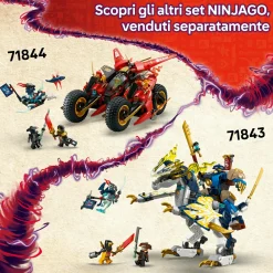Lego ninjago 71845 2in1 jet mech lloyd: trasformabile, 5 minifigure 9+><noscript><img width=