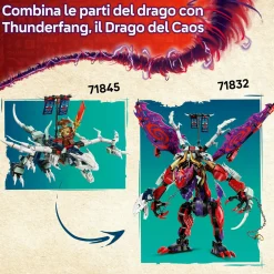 Lego ninjago 71845 2in1 jet mech lloyd: trasformabile, 5 minifigure 9+><noscript><img width=