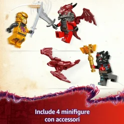 LEGO NINJAGO 71833 jet super storm di ras e arin – aereo giocattolo con drone e capsula di salvataggio, giochi per bambini 8+><noscript><img width=