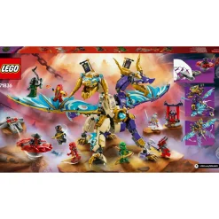 LEGO NINJAGO 71836 l’arco dragone della concentrazione, giocattolo con drago, 8 figure e spinner spinjitzu, giochi bambini 9+><noscript><img width=