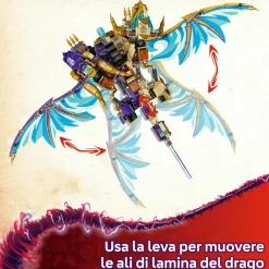 LEGO NINJAGO 71836 l’arco dragone della concentrazione, giocattolo con drago, 8 figure e spinner spinjitzu, giochi bambini 9+><noscript><img width=