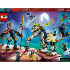 Lego ninjago 71843 mech cavalca-drago rogue: drago, 4 minifigure 8+> Mattoncini
