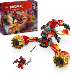 LEGO NINJAGO 71830 mech storm rider di kai – 2 veicoli trasformabili in figura snodabile e moto giocattolo, giochi bambini 7+> Mattoncini