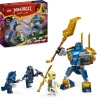 Lego ninjago 71805 pack mech da battaglia di jay, giochi per bambini 6+, action figure giocattolo da costruire e 4 minifigure> Mattoncini