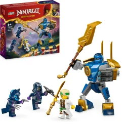 Lego ninjago 71805 pack mech da battaglia di jay, giochi per bambini 6+, action figure giocattolo da costruire e 4 minifigure> Mattoncini