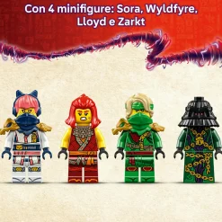 Lego ninjago 71842 rontu drago maestro: snodabile, 3 minifigure 7+><noscript><img width=