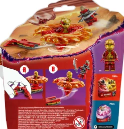 LEGO NINJAGO 71823 spinner del drago spinjitzu di kai – trottola giocattolo con 2 minifigure e armi, giochi per bambini 6+><noscript><img width=